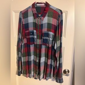 Maurice’s plaid button down shirt